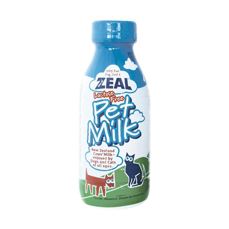 شیر بدون لاکتوز مخصوص سگ و گربه برند زیل مدل Zeal Pet Milk حجم 380 میلی لیتر