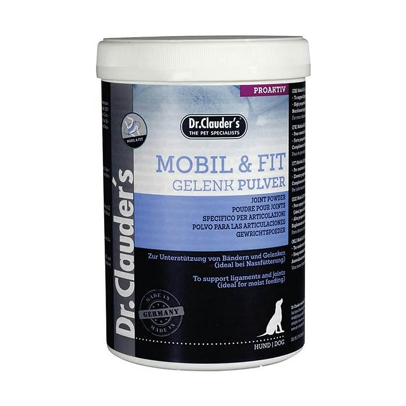 پودر مفاصل سگ دکتر کلادرز Dr. Clauder’s Mobil and Fit Gelenk Pulver وزن 500 گرم
