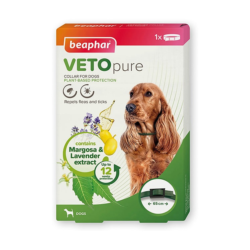 قلاده ضد کک و کنه سگ بیفار Beaphar VETOpure Flea & Tick Collar Dog