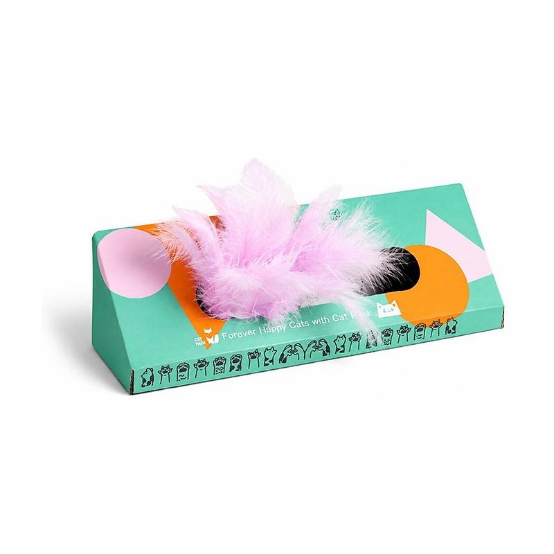 جعبه بازی پردار گربه کت پک Cat Pack Cardboard Cat Play Box