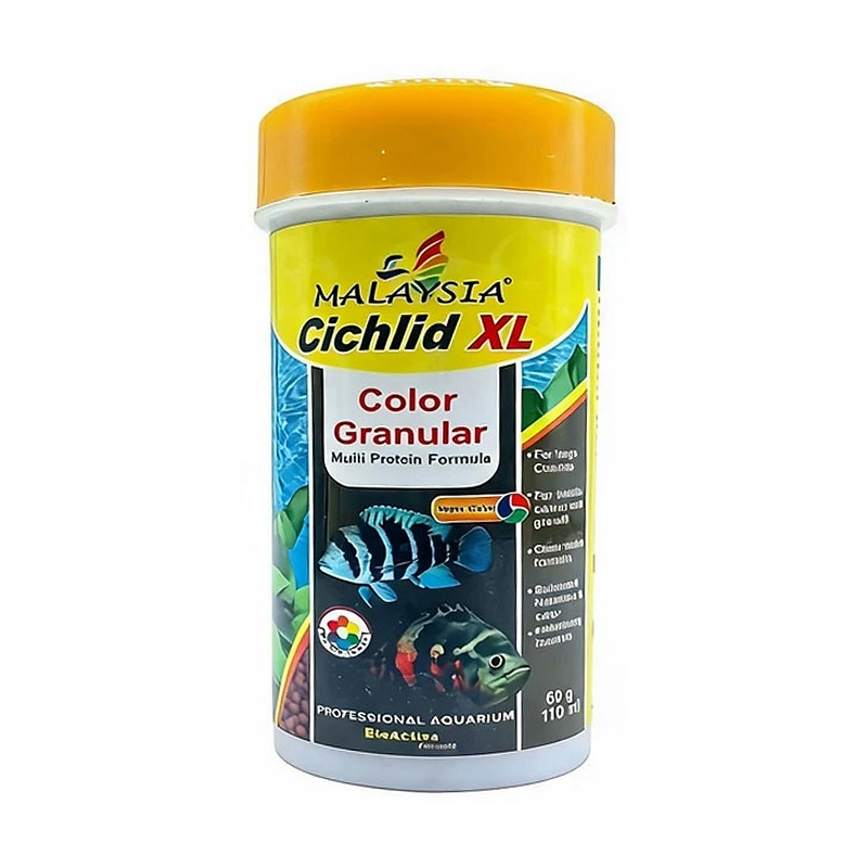 غذای ماهی سیچلاید مالزی Malaysia Cichlid XL وزن 60 گرم