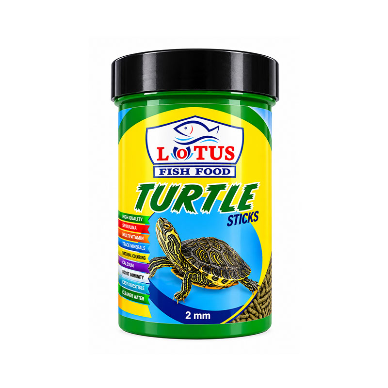 غذای لاک‌پشت آبی لوتوس Lotus Turtle Stick حجم ۱۰۰ میلی‌لیتر