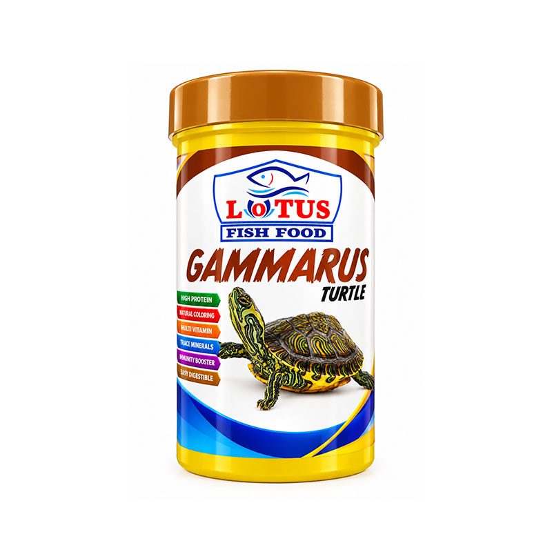 غذای لاک‌پشت لوتوس Lotus Gammarus Turtle حجم ۲۵۰ میلی‌لیتر
