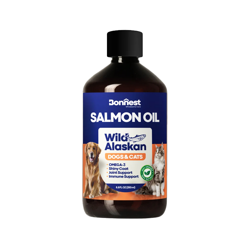 روغن سالمون گربه و سگ بونست Bonnest Salmon Oil For Dogs And Cats حجم 250 میلی لیتر | پت استوک
