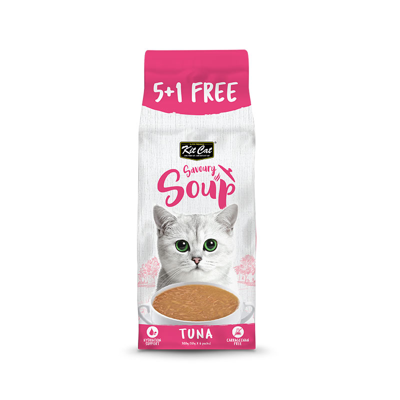 سوپ گربه کیت کت با طعم ماهی تن Kit Cat Savoury Cat Soup With Tuna وزن 50 گرم بسته 6 عددی