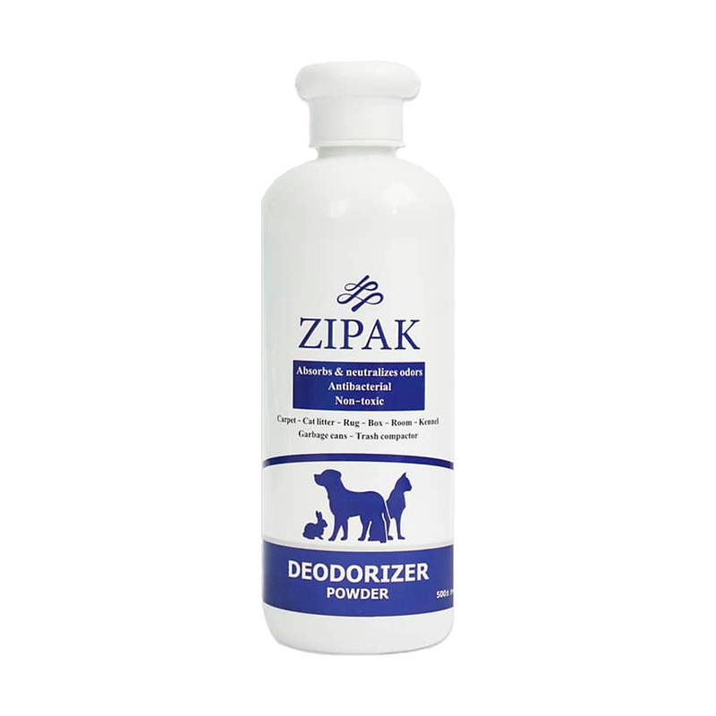 پودر بوگیر با قدرت جذب بالا و آنتی باکتریال زیپاک Zipak Deodorizer And Antibacterial Powder وزن 500 گرم