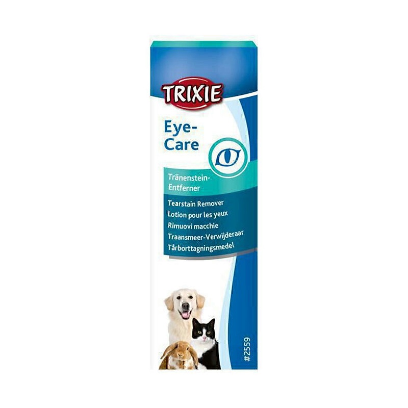 قطره دور چشم حیوانات تریکسی Trixie Eye Care Tear Stain Remover Drops حجم 50 میلی لیتر