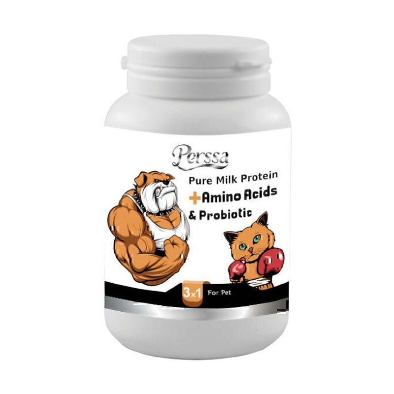 پودر اسیدهای آمینه و پروتئین سگ و گربه پرسا Persa Amino Acids Powder وزن 200 گرم