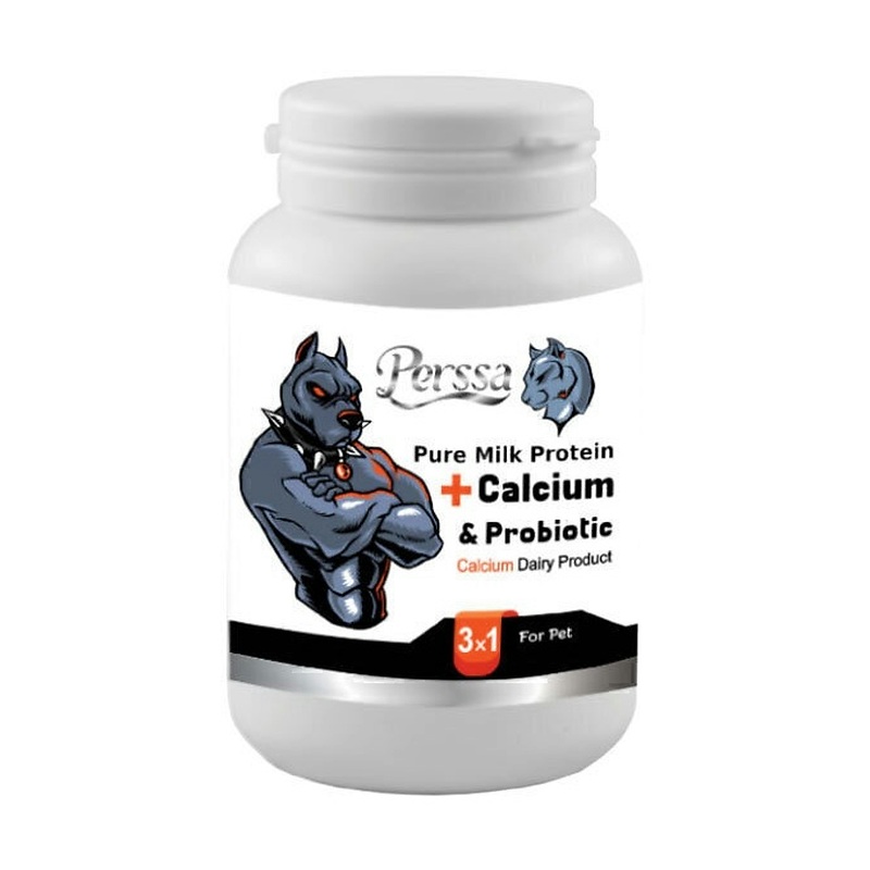 پودر کلسیم و پروبیوتیک سگ و گربه پرسا Persa Calcium + Probiotic Powder وزن 200 گرم