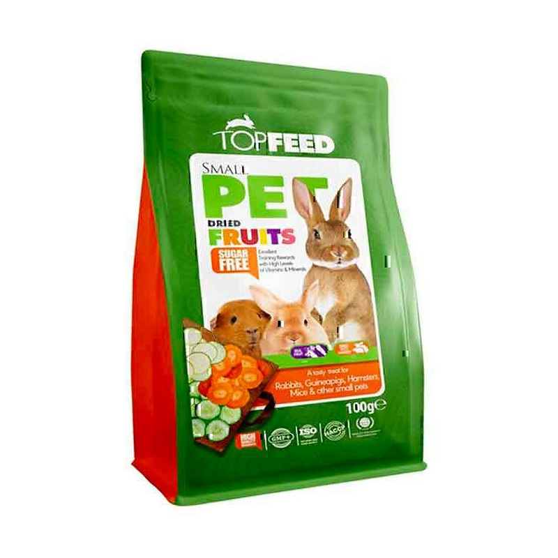 میوه خشک شده جوندگان تاپ فید Topfeed Dry Fruits وزن 100 گرم