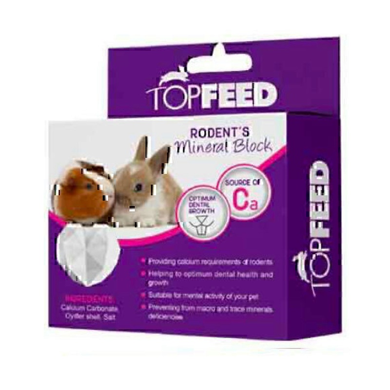 بلوک معدنی جوندگان تاپ فید Topfeed Rodents Mineral Block وزن 100 گرم