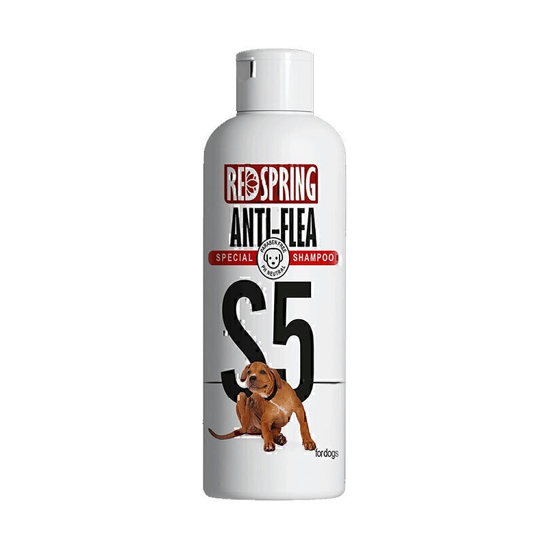 شامپو سگ S5 ضد کک و کنه رداسپرینگ Redspring Anti-Flea Shampoo S5 حجم 300 میلی لیتر