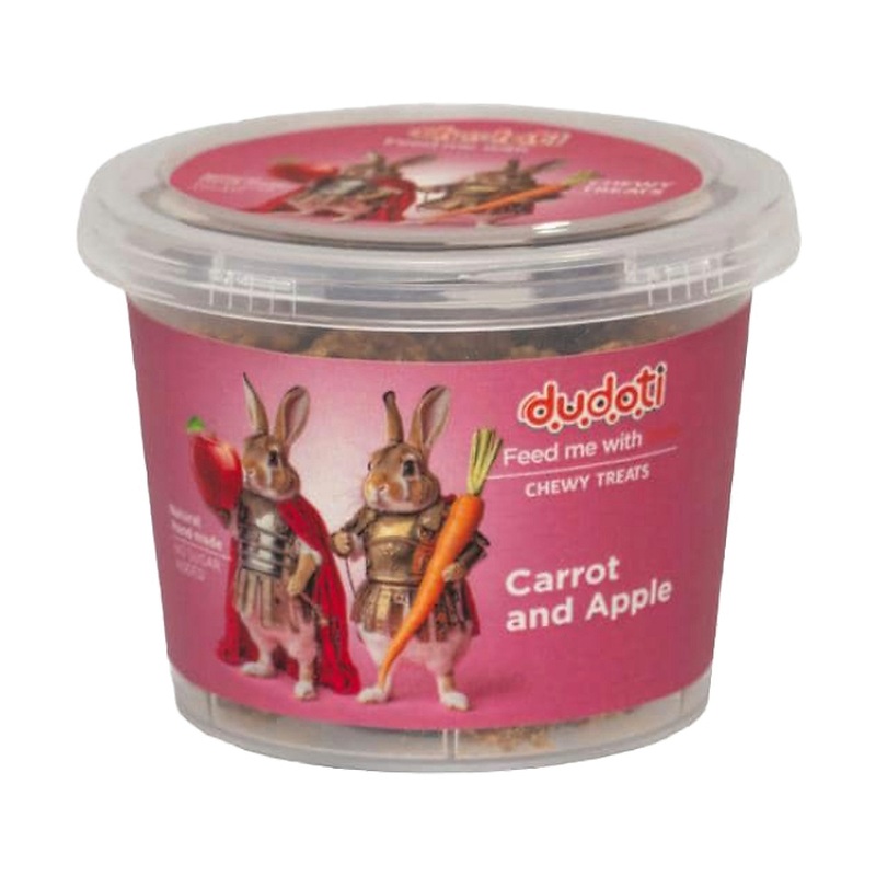 تشویقی جوندگان دودوتی با طعم توت فرنگی و هویج Dudoti Rodents Treat Strawberry & Carrot وزن 70 گرم