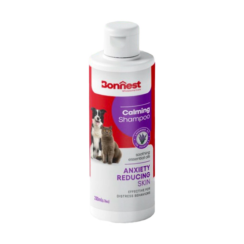 شامپو آرامش بخش سگ و گربه بونست با رایحه اسطوخودوس Bonnest Calming Shampoo With Lavender حجم 200 میلی لیتر