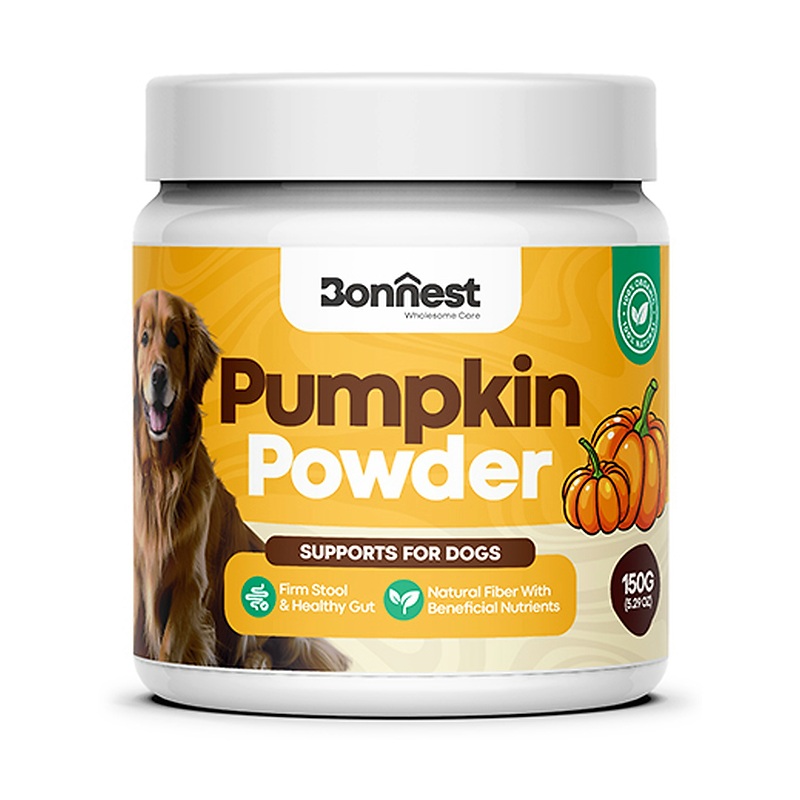 پودر کدو تنبل سگ مناسب سلامت گوارش بونست Bonnest Pumpkin Powder وزن ۱۵۰ گرم